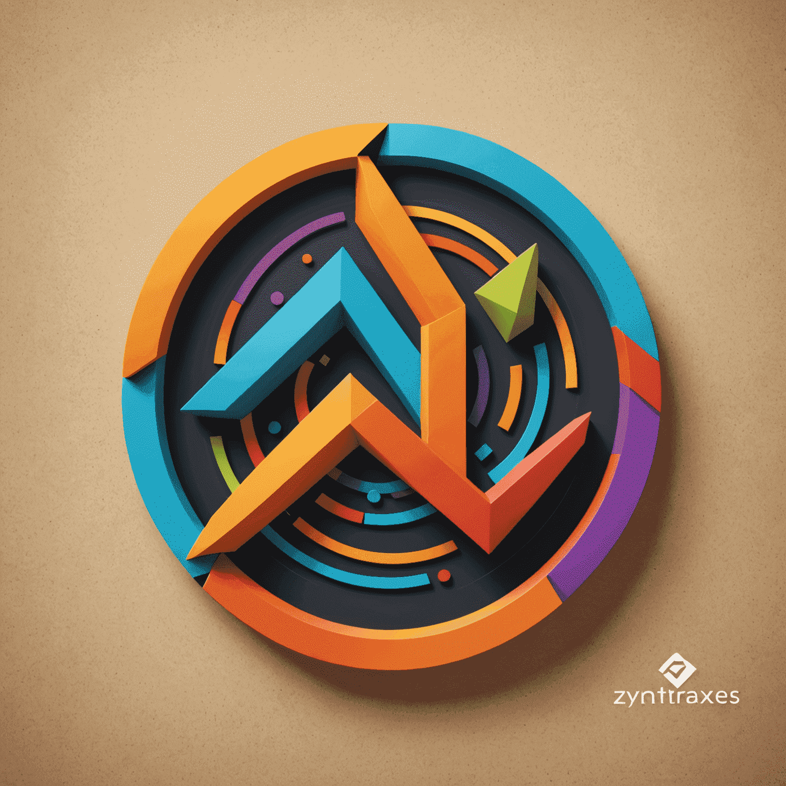 Logotipo da Zyntraxes - Um design moderno e vibrante representando web design criativo