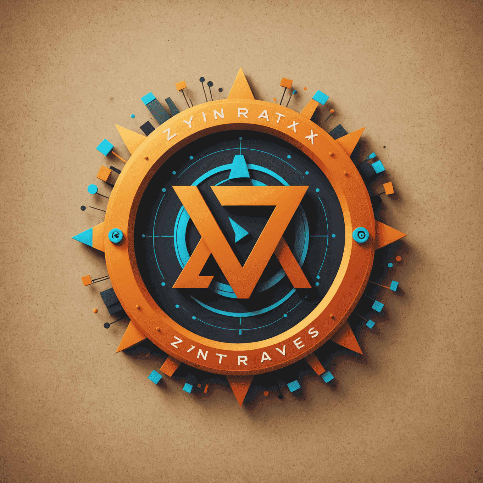 Logotipo da Zyntraxes - Um design moderno e vibrante representando web design criativo